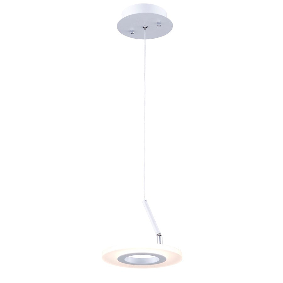 Artcraft Phoenix 1 Light Pendant, White