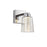 Artcraft Dalton 1 Light Bathroom Sconce, Chrome/Clear