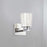 Artcraft Dalton 1 Light Bathroom Sconce, Chrome/Clear