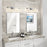 Artcraft Dalton 3 Light Bathroom Vanity, Chrome/Clear
