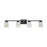 Artcraft Dalton 4 Light Bathroom Vanity, Black/Clear