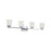 Artcraft Dalton 4 Light Bathroom Vanity, Chrome/Clear