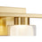 Artcraft Saville 1 Light Bathroom Sconce, Brass/Clear