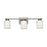Artcraft Saville 3 Light Bathroom Vanity, Brushed Nickel/Clear