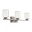 Artcraft Saville 3 Light Bathroom Vanity, Brushed Nickel/Clear