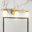 Artcraft Saville 3 Light Bathroom Vanity, Brass/Clear