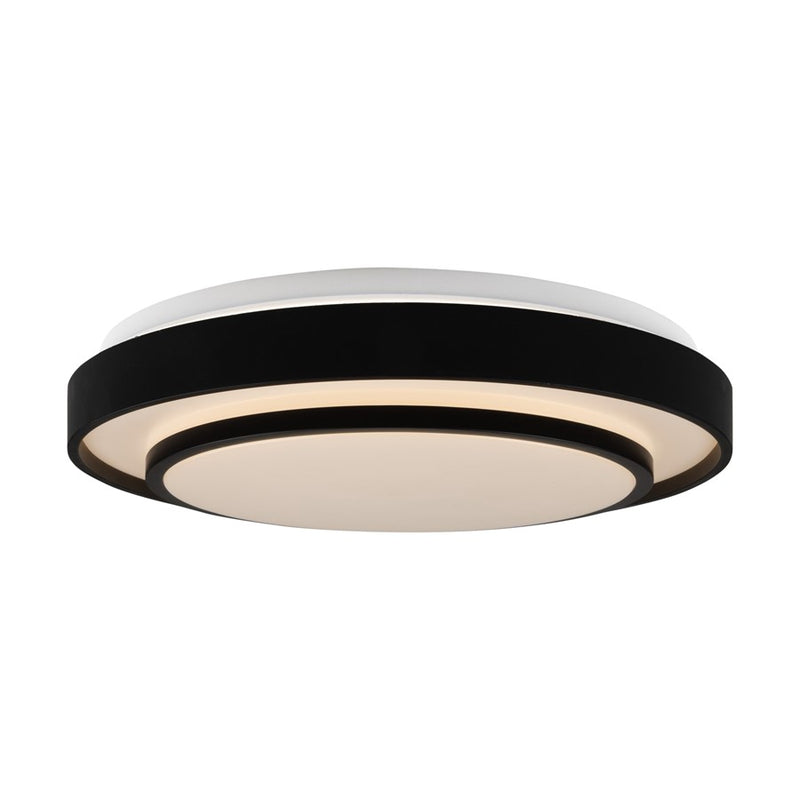 Artcraft Aziza 1 Light 15" Flush Mount, Black
