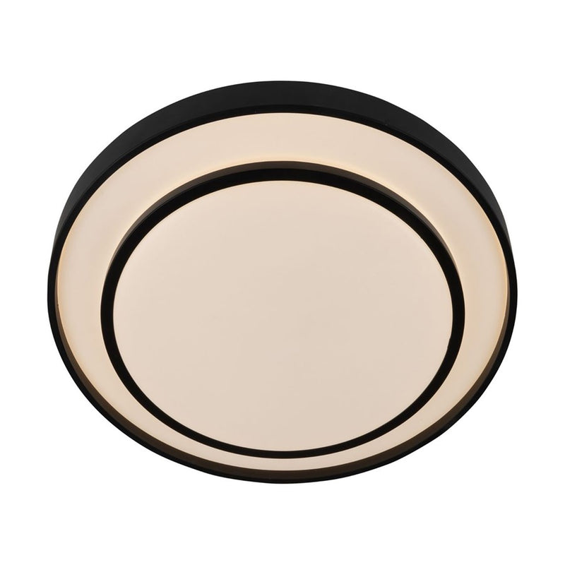 Artcraft Aziza 1 Light 15" Flush Mount, Black