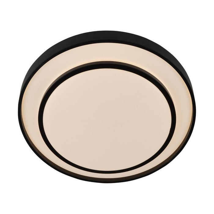 Artcraft Aziza 1 Light 15" Flush Mount, Black