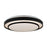 Artcraft Aziza 1 Light 19" Flush Mount, Black