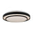 Artcraft Aziza 1 Light 19" Flush Mount, Black