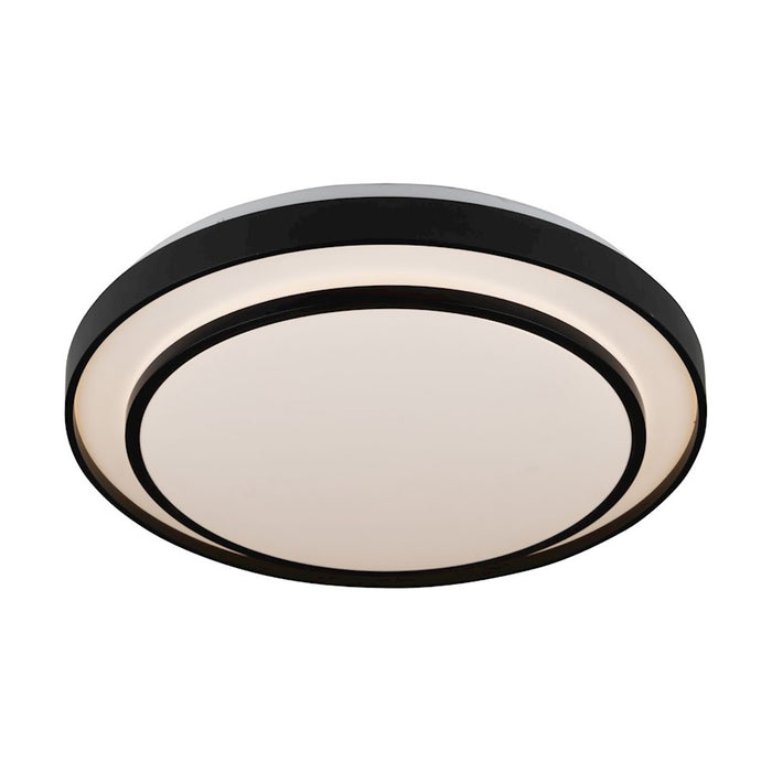 Artcraft Aziza 1 Light 19" Flush Mount, Black