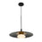 Artcraft Camila 1 Light Pendant, Black/Opal - AC7460BK