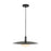 Artcraft Camila 1 Light Pendant, Black/Opal