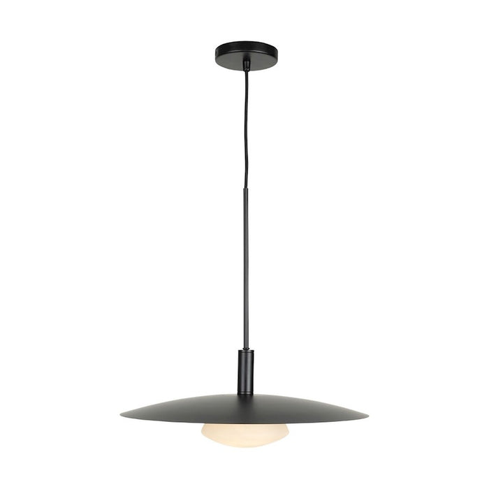 Artcraft Camila 1 Light Pendant, Black/Opal