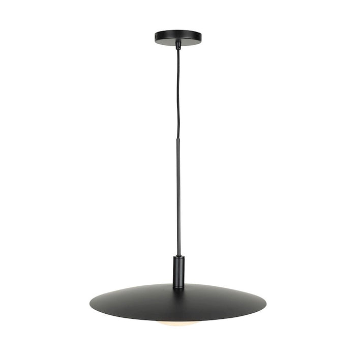 Artcraft Camila 1 Light Pendant, Black/Opal