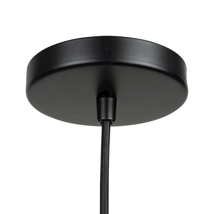 Artcraft Camila 1 Light Pendant, Black/Opal