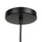 Artcraft Camila 1 Light Pendant, Black/Opal