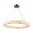 Artcraft Camila 1 Light 27" Chandelier, Brushed Brass/Opal