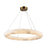 Artcraft Camila 1 Light 27" Chandelier, Brushed Brass/Opal - AC7469BR