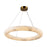 Artcraft Camila 1 Light 27" Chandelier, Brushed Brass/Opal