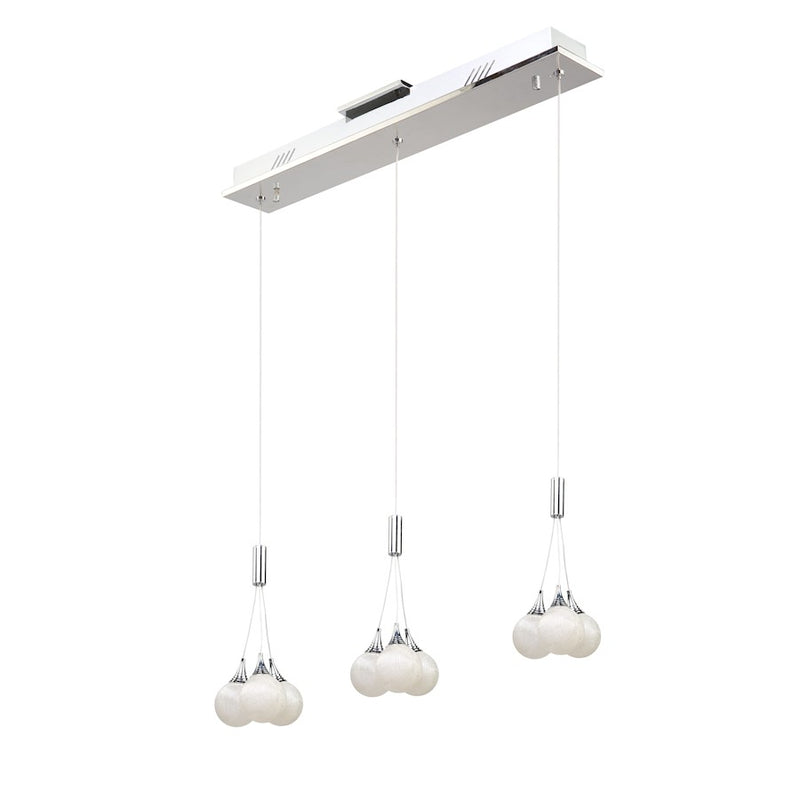Artcraft Odyssey 12 Light 13" Island Light, Chrome