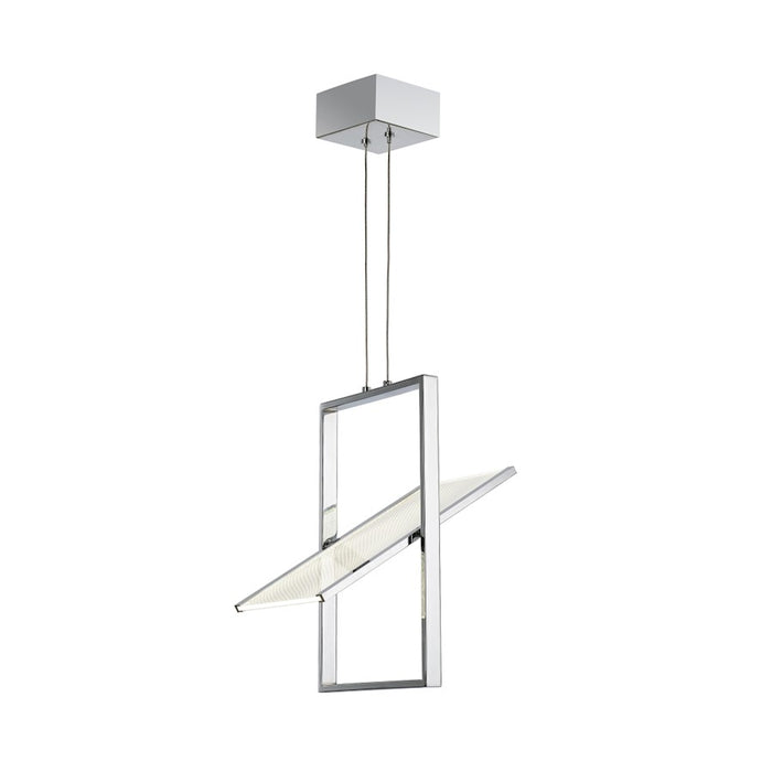 Artcraft Palo Alto 1 Light 98" Pendant, Chrome