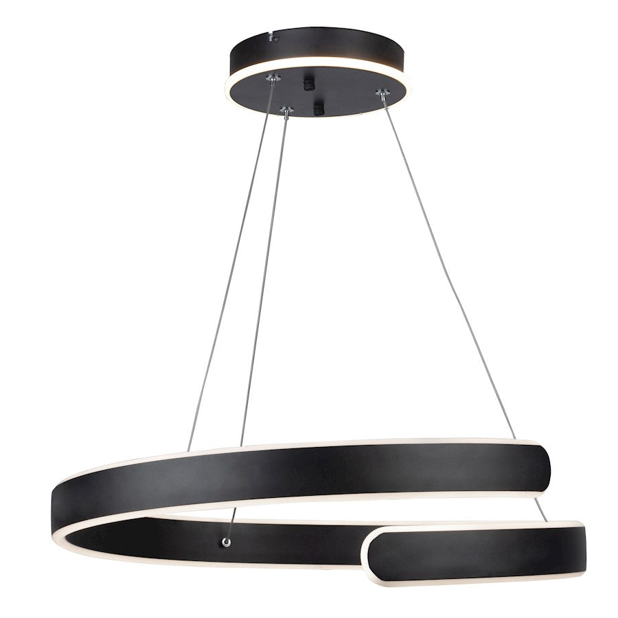Artcraft Sirius Integrated LED Chandelier, Black