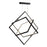 Artcraft Graymar Integrated LED Chandelier, Black
