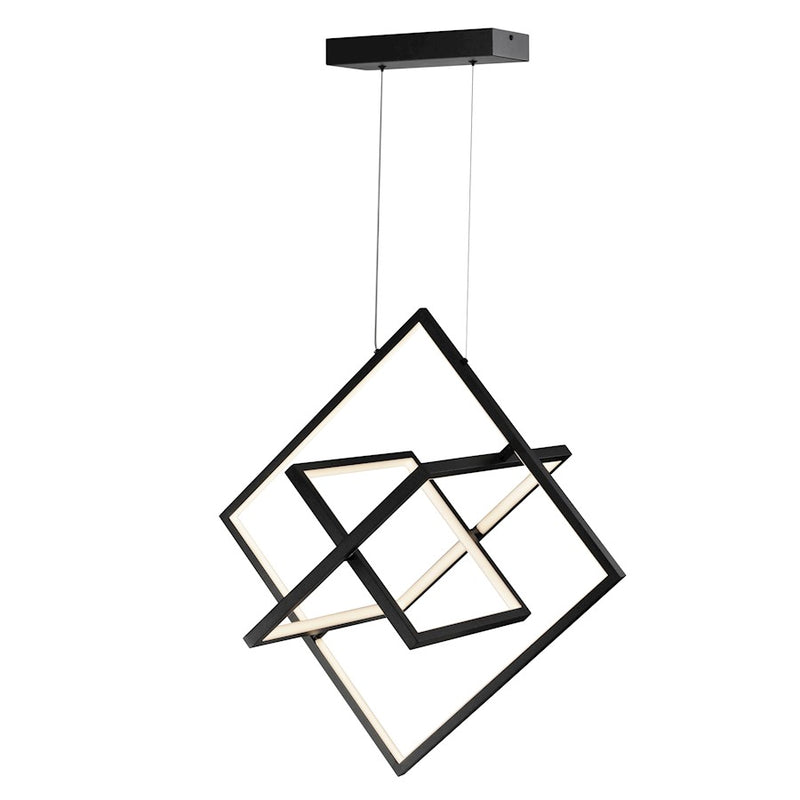 Artcraft Graymar 3 Light LED Pendant, Black