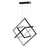 Artcraft Graymar 3 Light LED Pendant, Black