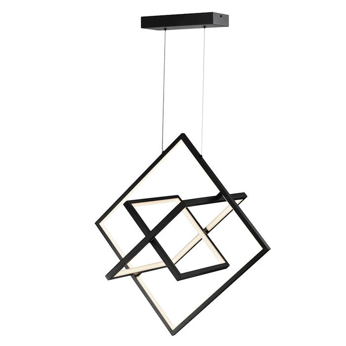 Artcraft Graymar 3 Light LED Pendant, Black
