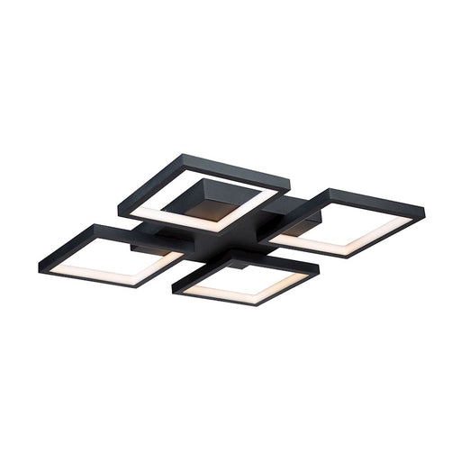 Artcraft Graymar 4 Light 24W LED Flush Mount, Black