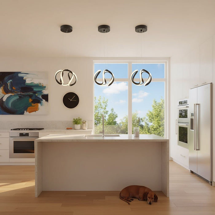 Artcraft Mira LED Pendant, Black