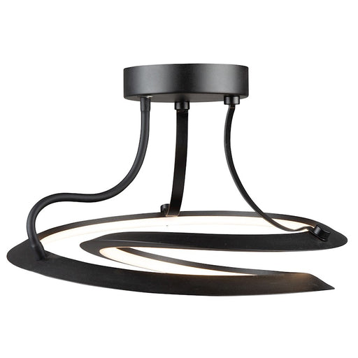 Artcraft Ara 24W LED Semi-Flush Mount, Black