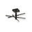 Artcraft Stix 3 Light Semi-Flush Mount, Black