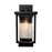 Artcraft Port Charlotte 1 Light 12" Outdoor Wall Light, Black/Clear