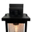 Artcraft Port Charlotte 1 Light 12" Outdoor Wall Light, Black/Clear