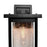 Artcraft Port Charlotte 1 Light 12" Outdoor Wall Light, Black/Clear