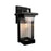 Artcraft Port Charlotte 1 Light 12" Outdoor Wall Light, Black/Clear