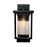 Artcraft Port Charlotte 1 Light 15.5" Outdoor Wall Light, Black/Clear - AC8022BK