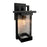 Artcraft Port Charlotte 1 Light 15.5" Outdoor Wall Light, Black/Clear