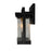 Artcraft Port Charlotte 1 Light 15.5" Outdoor Wall Light, Black/Clear