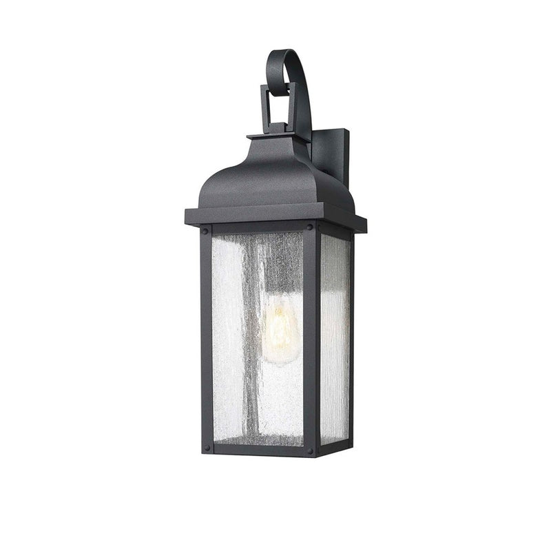 Artcraft Madrid 1 Light 18" Outdoor Wall Sconce, Black