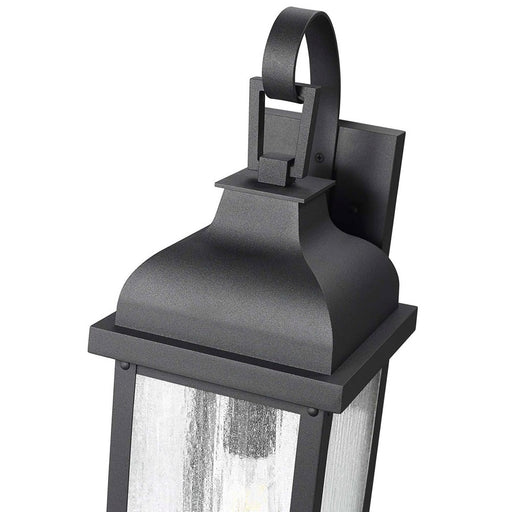 Artcraft Madrid 1 Light 18" Outdoor Wall Sconce, Black