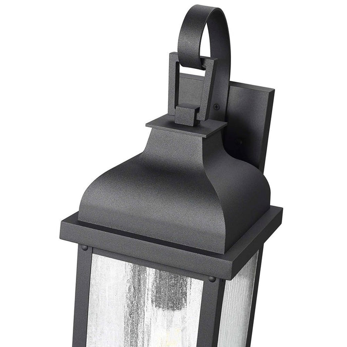 Artcraft Madrid 1 Light 18" Outdoor Wall Sconce, Black