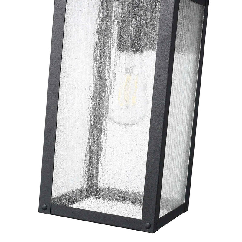 Artcraft Madrid 1 Light 18" Outdoor Wall Sconce, Black