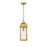 Artcraft Madrid 1 Light Outdoor Pendant, Weathered Brass