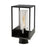 Artcraft Weybridge 1 Light Outdoor Lantern Black/Clear