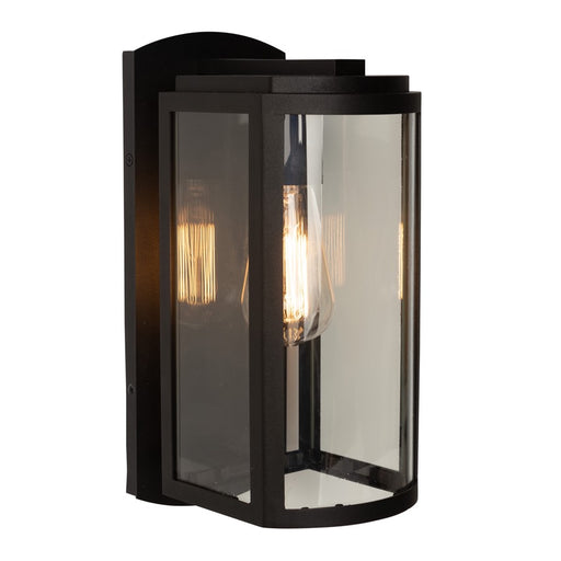 Artcraft Lakewood 1-Light Exterior Wall Light, Matte Black